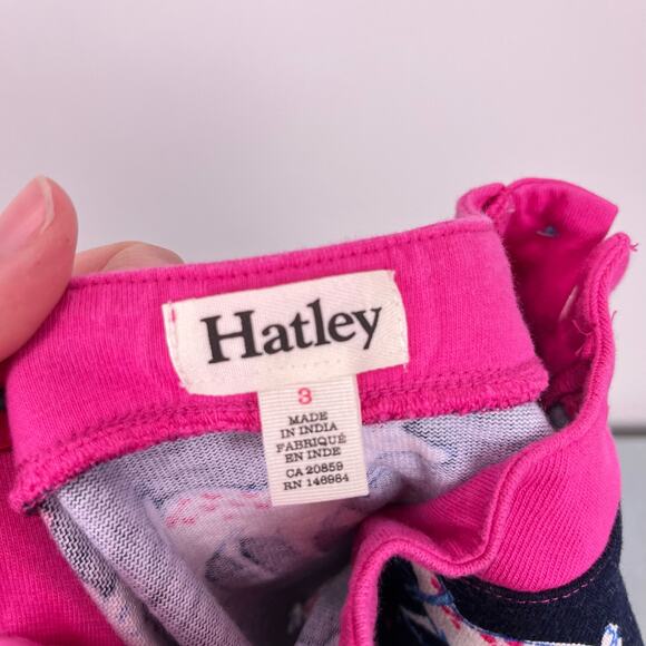 Hatley Navy Blue & Pink Reindeer Dress 3T - Picture 4 of 5